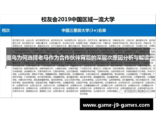 魔鸟为何选择老马作为合作伙伴背后的深层次原因分析与解读